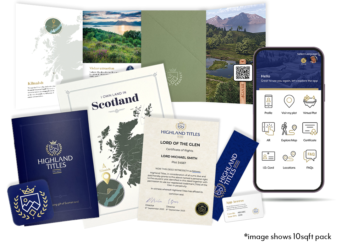 Highland Titles a Laird, Lord or Lady of the Glen